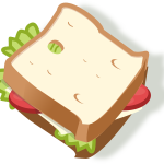 sándwich extraído de una dispensadora de snacks